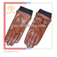 Männer rötlichbraun XXL rötlichbraune Handhandschuhe mit Ledergürtel